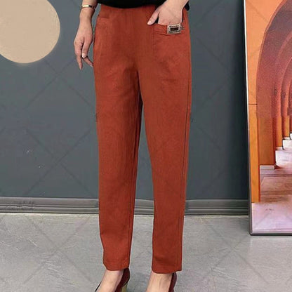 Elastische Baumwollhose mit Taille für Frauen 🔥Kaufe 2, kostenloser Versand🔥
