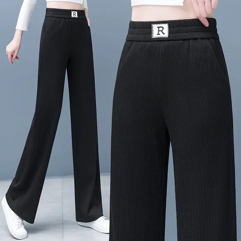 🔥Hot Sale 49% Rabatt🔥 Lässige, drapierte Hose mit geradem Bein und schmaler Passform und hoher Taille