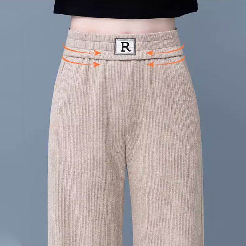 🔥Hot Sale 49% Rabatt🔥 Lässige, drapierte Hose mit geradem Bein und schmaler Passform und hoher Taille