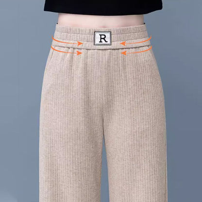 🔥Hot Sale 49% Rabatt🔥 Lässige, drapierte Hose mit geradem Bein und schmaler Passform und hoher Taille