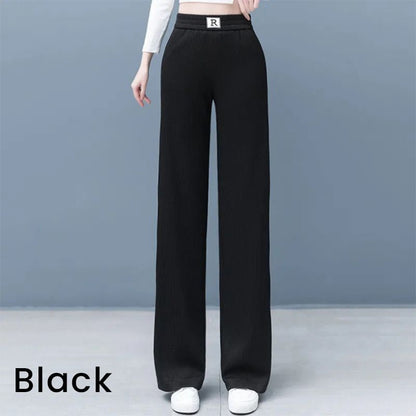 🔥Hot Sale 49% Rabatt🔥 Lässige, drapierte Hose mit geradem Bein und schmaler Passform und hoher Taille