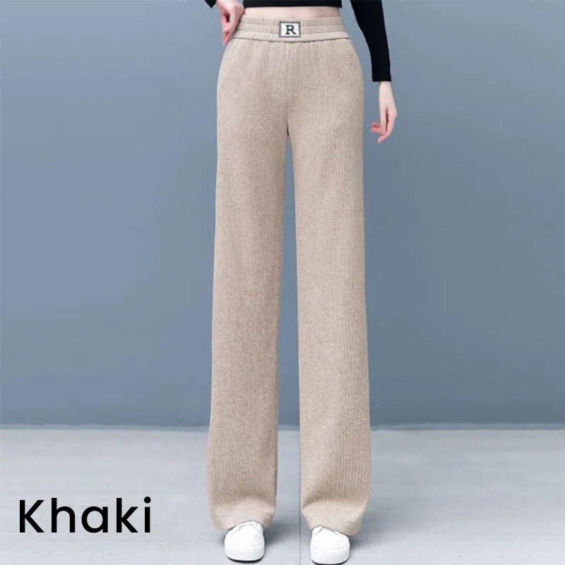 🔥Hot Sale 49% Rabatt🔥 Lässige, drapierte Hose mit geradem Bein und schmaler Passform und hoher Taille