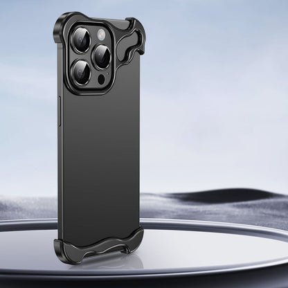 Fallsichere Handyhülle mit speziell geformtem Metall-Eckpad für iPhone (kostenloser Linsenfilm)