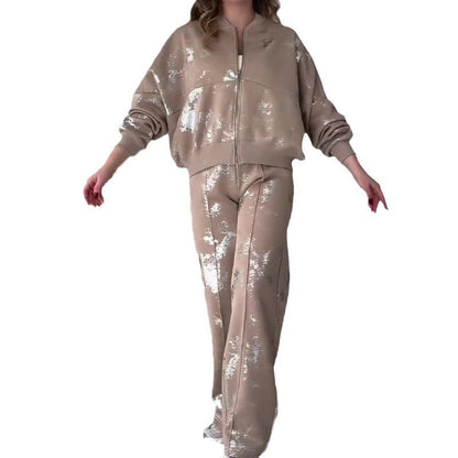 ✨🎇Frühlingsfest-Ausverkauf 50 % RABATT🔥🎁 trendiges, lässiges Sweatshirt-Zweiteiler-Set